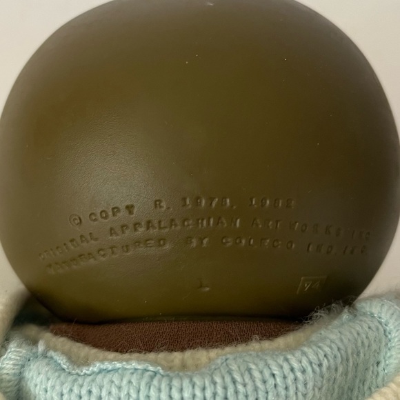 Vintage Cabbage Patch Kids Doll Black/Brown Baby 1982 With Original Clothing - Picture 2 of 10